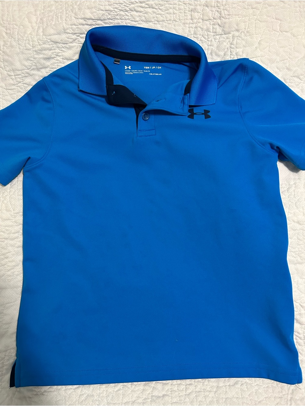 Under Armour Blue HeatGear Polo